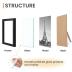 upsimples 8.5x11 Picture Frame Certificate Document Frame with High Definition Glass,5 Pack Diploma Frames for Wall and Tabletop,Black