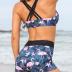 Yonique Tankini Swimsuits for Women 3 Piece Bathing Suits Swim Tank Top with Boy Shorts and Bra Modest Swimwear
