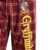 Harry Potter Adult Mens' Gryffindor House Crest Plaid Pajama Pants (X-Large)