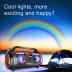 Portable Bluetooth Speaker with Subwoofer, Wireless Speakers with Booming Bass, FM Radio, RGB Lights, EQ, Stereo Sound, 10H Playtime, 30W Loud Speaker for Home, Outdoor, Party, Travel, Camping, Gifts