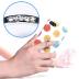 Transparent Phone Ring Holder Grip - EI Sonador Clear Cell Phone Ring Stand Holder Finger Grip Kickstand 360° Rotation, Compatible with Most of Phones, Tablets and Case (2 Silver Diamond)