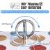 Transparent Phone Ring Holder Grip - EI Sonador Clear Cell Phone Ring Stand Holder Finger Grip Kickstand 360° Rotation, Compatible with Most of Phones, Tablets and Case (2 Silver Diamond)