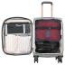 kensie Hudson Softside Spinner Luggage, Heather Gray, 3-Piece Set (16/20/28)