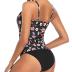 Tempt Me Two Piece Tankini Swimsuit for Women High Neck Ruched Tummy Control Top with Bottom Bathing Suits