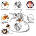 Odoland 3500W Windproof Camp Stove Camping Gas Stove with Fuel Canister Adapter, Piezo Ignition, Carry Case, Portable Collapsible Stove Burner for Outdoor Backpacking Hiking and Picnic