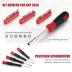 Eastvolt 128-Piece Home Repair Tool Set, Tool Sets for Homeowners, General Household Hand Tool Set with Storage Toolbox, EVHT12801, Black + Red (ASK01)