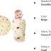 Tortilla Blanket Baby, Baby Burritos Swaddle Blanket, Taco Blanket for Newborn Toddler, 285 GSM Soft Flannel Wearable Wrap Blanket Funny Gifts for Baby Shower Boy Girl 0-3 6 9 Months
