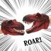 COGO MAN Dinosaur Hand Puppet, Red T Rex Toys Dinosaur Puppet Rubber | Realistic Tyrannosaurus Rex Head | Lifelike Hand Puppet Toys | Halloween Decorations Toys Gifts for Kids and Adults