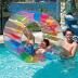 MorTime Inflatable Roller Float, 40'' Colorful Water Wheel, Swimming Pool Roller Toy for Kids and Adults Outdoors