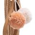 Straw Shoulder Bag Straw Clutch Women Hand-woven PomPom Straw Crossbody Bag Summer Beach Envelope Purse Wallet