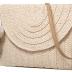 Straw Shoulder Bag Straw Clutch Women Hand-woven PomPom Straw Crossbody Bag Summer Beach Envelope Purse Wallet