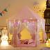 Princess Tent Girls Large Playhouse Kids Castle Play Tent with Star Lights, Bonus Princess Tiara and Wand Toy for Children Indoor & Outdoor Games, 55" x 53" Gifts Age 3+