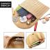 Frienda Straw Shoulder Bag Clutch Straw Crossbody Bag Beach Straw Handmade Bag Woven Rattan Bag for Women Envelope Wallet