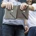 Ox & Pine Personalized Refillable Leather Snap Journal - Made From Full Grain Leather - Notebook or Sketchbook (4x6, Unlined Paper, Rustic Brown)