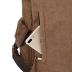 Genuine Leather Canvas waxed Backpack Travel Rucksack Laptop Bag