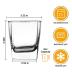 QAPPDA Heavy Base Whiskey Glasses, 8 oz Set of 12, Premium Quality Glass, Classic Design, Ideal for Whiskey, Vodka, Tequila, Cocktails, Great Gift Set