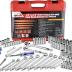 EPAuto Mechanics Tool Set Drive Socket Wrench Ratchets, SAE/Metric, 122-Piece