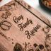 ENJOY THE WOOD Personalized Recipe Book Binder - Wooden Blank Family Cookbook Journal to Write in Your Own Recipes - Customized Recipe Binder, Recipe Books to Write in, Hardcover (Small (A6), Peppers)