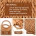 Straw Tote Bag Summer Beach Bag Handmade Straw Rattan Woven Handbag for Women Travel