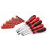 CARTMAN 205 Piece Ratchet Wrench Tool Set,1/4" & 3/8" & 1/2" Drive with SAE/Metric Sockets Kit in Plastic Toolbox
