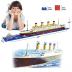 Titanic Ship Model Building Block Set, 3D Puzzle Sets DIY Educational Toys, Bricks Toy-with 1860Pcs Micro Mini Blocks, Ideal Gift for Kids & Adults
