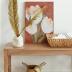 StorageWorks Hand-Woven Jumbo Storage Baskets with Wooden Handles, Water Hyacinth Wicker Baskets for Organizing, 2 Pack