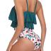 American Trends High Waisted Tankini Swimsuits for Women Flounce Top Tummy Control Bathing Suits