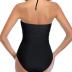 Tempt Me Women Sexy Cutout One Piece Swimsuits Tummy Control High Waisted Halter Front Tie Knot Bathing Suit