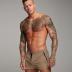 Mens Swim Trunks Quick Dry Swimwear Zipper Pockets, Swim Shorts with Mesh Lining