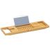 Sen Yi Bao Luxury Bathtub Caddy Tray，Bamboo Bathtub Tray Caddy - Wood Bath Tray Expandable，Can be Placed Book and Integrated Tablet Smartphone and Wine Holder - Gift Idea for Loved Ones