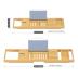 Sen Yi Bao Luxury Bathtub Caddy Tray，Bamboo Bathtub Tray Caddy - Wood Bath Tray Expandable，Can be Placed Book and Integrated Tablet Smartphone and Wine Holder - Gift Idea for Loved Ones