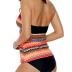 SEBOWEL Women Floral Print V Neck Swim Top Strap Bathing Suit Tankini Swimwear Tops (NO Bottom)