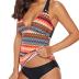 SEBOWEL Women Floral Print V Neck Swim Top Strap Bathing Suit Tankini Swimwear Tops (NO Bottom)