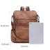 CLUCI Backpack Purse for Women Large Womens Backpack Leather Travel Backpack Fashion Backpack Purse Designer Ladies Shoulder Bags with Tassel Two-toned Brown