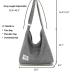 Covelin Women's Retro Large Size Canvas Shoulder Bag Hobo Crossbody Handbag Casual Tote