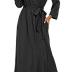 VINTATRE Women Kimono Robes Long Knit Bathrobe Lightweight Soft Knit Sleepwear V-neck Casual Ladies Loungewear Dark Gray-Large