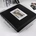 RECUTMS Photo Album 4x6 600 Photos Black Inner Page Button Grain Leather Big Capacity Pockets Pictures Album Birthday Christmas Wedding Anniversary (Black)