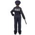 Spooktacular Creations Halloween Police Costume for Kids, Black Police Officer Costume for Boys, Toddler Cosplay RolePlay Themed Party (Small (5-7 yrs))