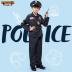Spooktacular Creations Halloween Police Costume for Kids, Black Police Officer Costume for Boys, Toddler Cosplay RolePlay Themed Party (Small (5-7 yrs))