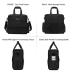 Modoker Dog Travel Bag Dog Travel Kit for a Weekend Away Set Includes Pet Travel Bag Organizer for Accessories, 2 Collapsible Dog Bowls, 2 Travel Dog Food Container (Black)