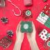 KESOTO DIY Christmas Advent Calendar 2024, 24 Cardboard Treasure Boxes with 1-24 Number Stickers Christmas Countdown Calendar for Xmas Holiday Decor
