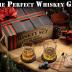 Mixology Whiskey Gift Set, Whiskey Glass Set with Rustic Wooden Crate, 8 Granite Whiskey Rocks Chilling Stones, 10oz Whiskey Glasses, Gift for Men, Dad, Husband, Boyfriend - Jameson Dark Brown