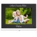 Personalized Add Your Custom Text Engraved Anodized Aluminum Hanging/Tabletop Personlized Group Family Photo Picture Frame 4x6-inch Horizontal Black