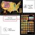 2 in 1 Gift Set - Scratch off US Map and 63 National Parks Poster - 24x16 Easy to Frame Scratchable United States of America Posters - Globetrotters Wall Map - Black and Gold Travel Tracker