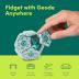 Speks Geode Sphere Magnetic Fidget Toy for Adults | Quiet Adult Sensory Toy for Stress Relief & Anxiety, Office Desk Toy & Top Gadget Gift Idea | Aqua, 12-Piece Set