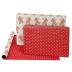 American Greetings 120 sq. ft. Vintage Christmas Wrapping Paper Bundle, Gingerbread, Ornaments, Peppermints (3 Extra Wide Rolls 40 in. x 12 ft.)