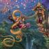 Ceaco - 4 in 1 Multipack - Thomas Kinkade - Disney Dreams Collection - Tangled, Sleeping Beauty, Peter Pan, & Mickey and Minnie - (4) 500 Piece Jigsaw Puzzles, 18 x 14