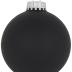 Glass Christmas Tree Ornaments - 67mm / 2.63" [8 Pieces] Designer Balls from Christmas By Krebs Seamless Hanging Holiday Decor (Velvet Ebony Black)