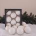 Glass Christmas Tree Ornaments - 67mm / 2.63" [8 Pieces] Designer Balls from Christmas By Krebs Seamless Hanging Holiday Decor (Shiny Porcelain White)