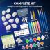 JOYIN 12 Rock Painting Kit- Glow in The Dark Rock Kit, Arts and Crafts for Kids Ages 6-12, Art Supplies, Kids Craft Paint Kits, Arts & Crafts Toy for Boys Girls Birthday Party Gift